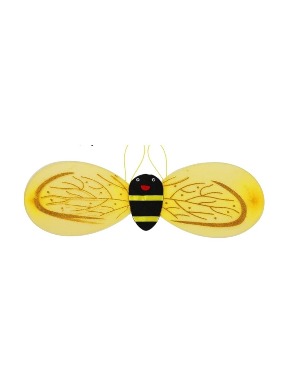 Classic Black & Yellow Bee Costume Set - Includes Wings, Tutu, Accessories - Picture 4 of 7